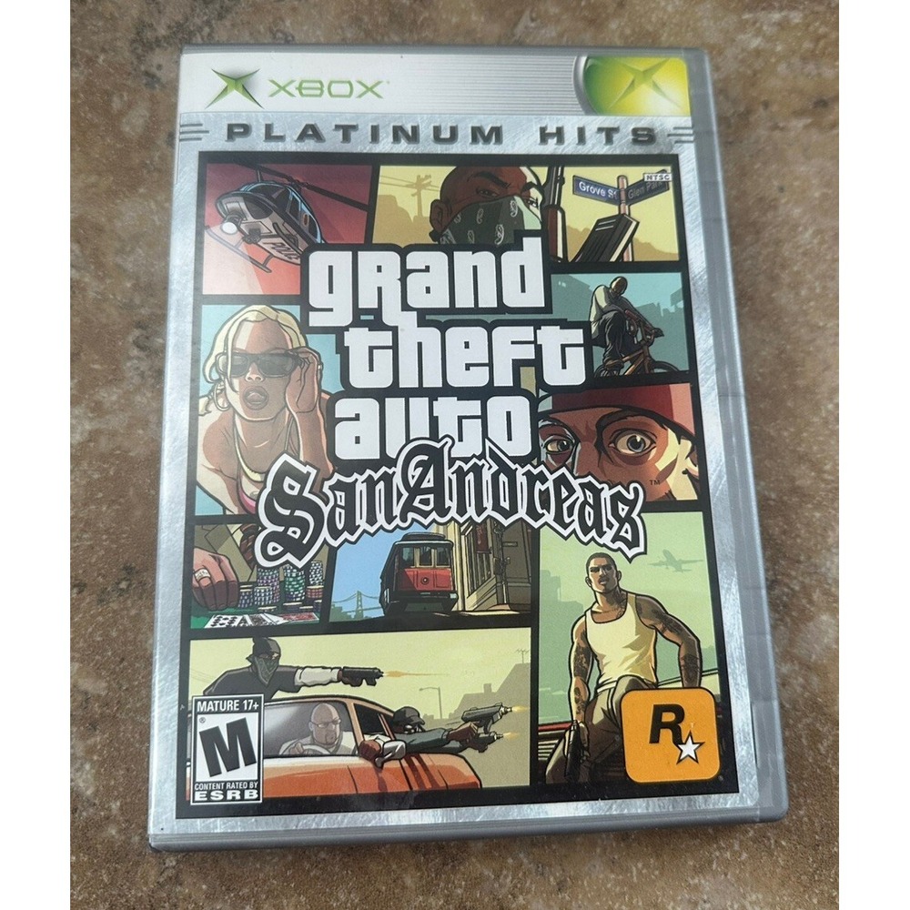 Grand Theft Auto San Andreas Xbox Platinum Hits - With Manuel